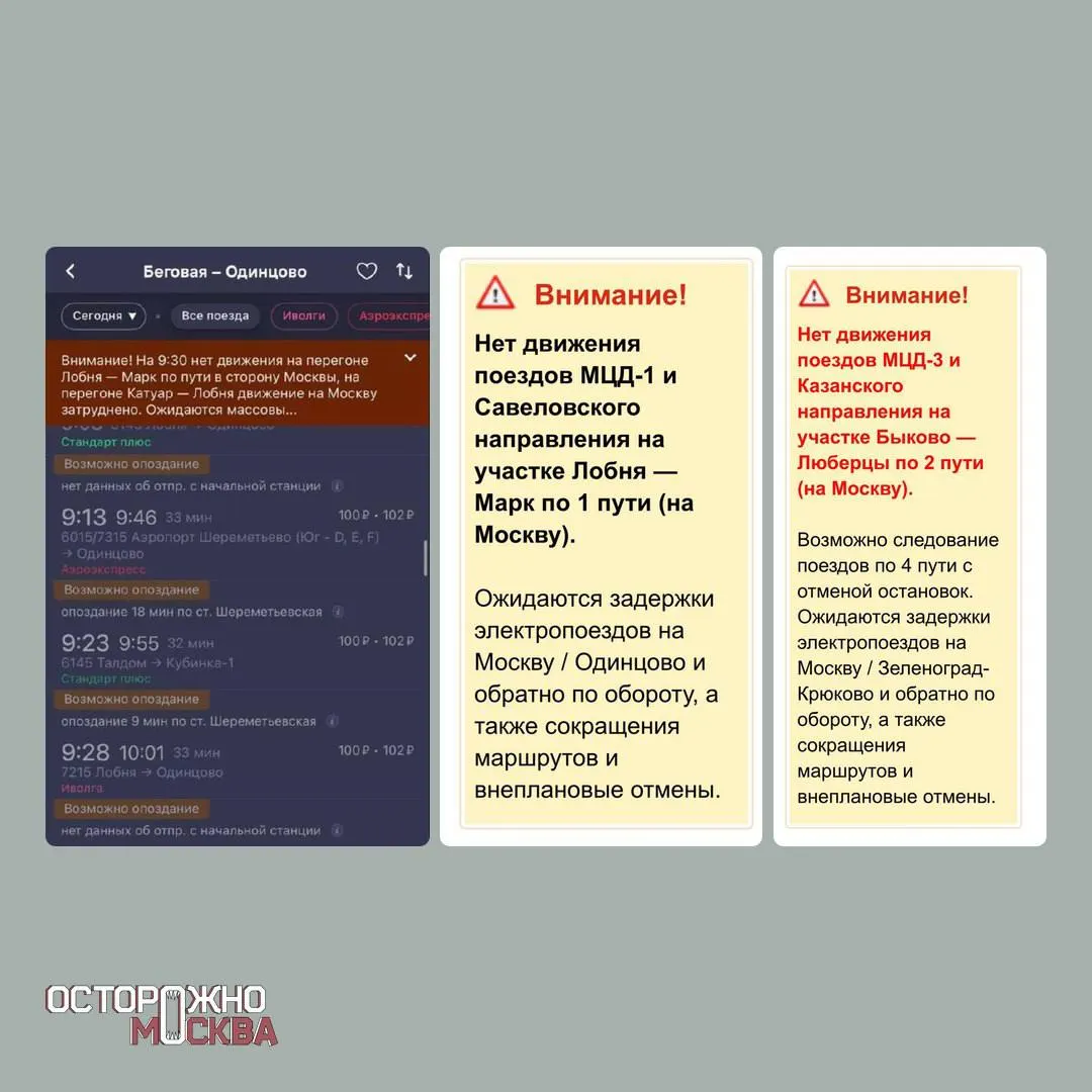 В результате сильного снега на трассах Московской области и в черте города случилось смертельное ДТП, падали деревья — есть пострадавшие и локальные отключения электроэнергии; на некоторых направлениях задерживается пригородный транспорт.