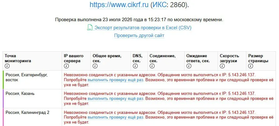 Ресурс Центральной избирательной комиссии перестал открываться одновременно для пользователей; это совпало с публикацией деклараций кандидатов, официальных комментариев пока нет.