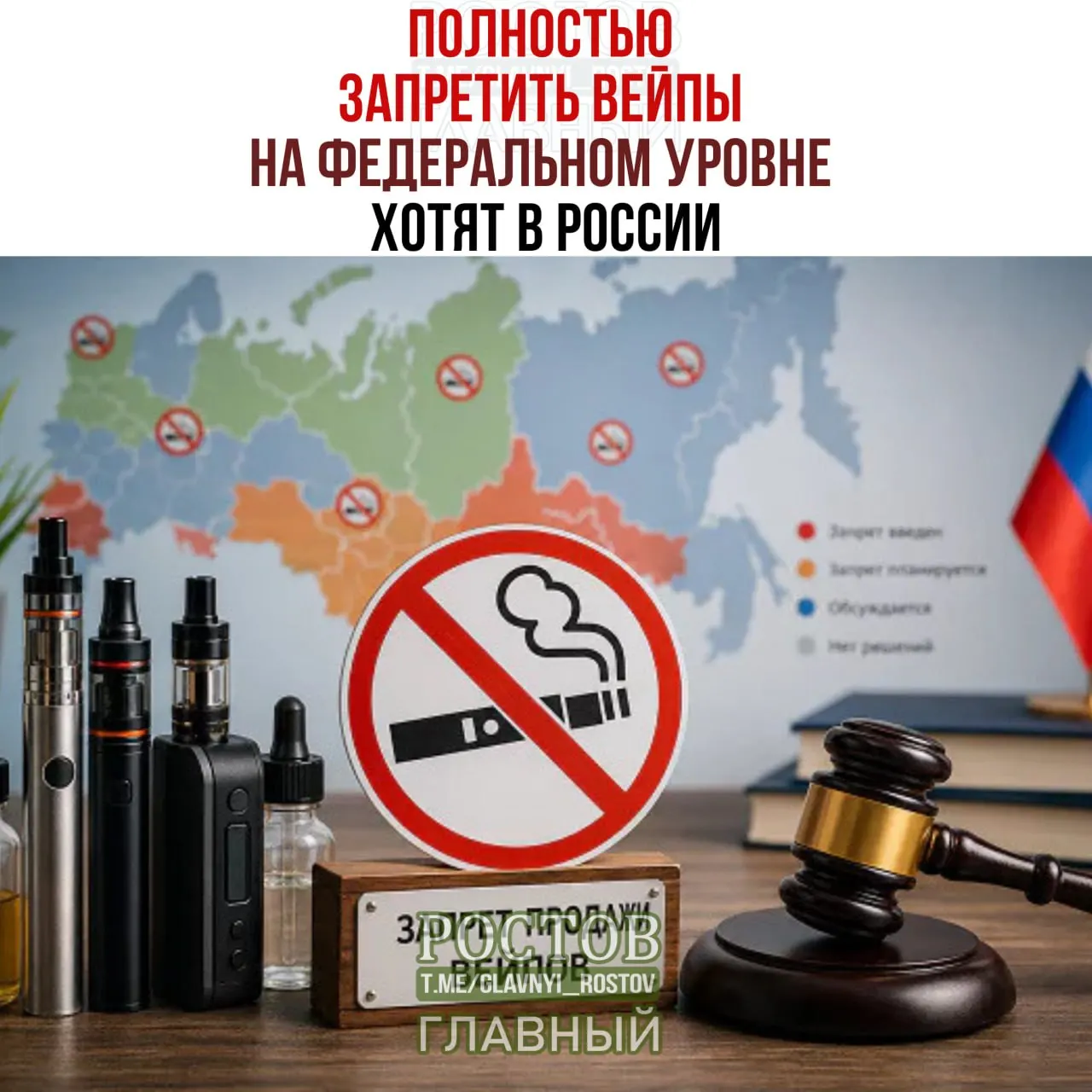 Правительство рассматривает полный запрет на продажу вейпов по всей стране; региональные ограничения допускаются, но федеральной нормы пока нет.